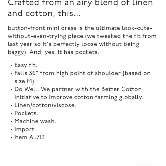 Like new Madewell black linen blend ‘Alexandra’ button down V neck pocket dress - Picture 5 of 5